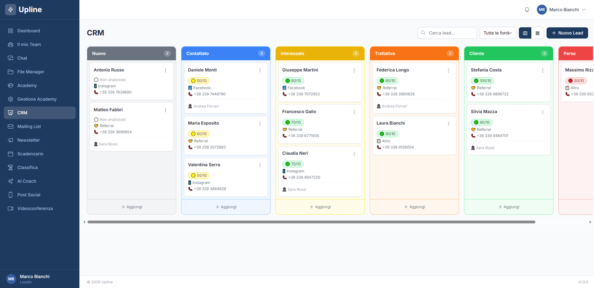 Screenshot CRM Pipeline
