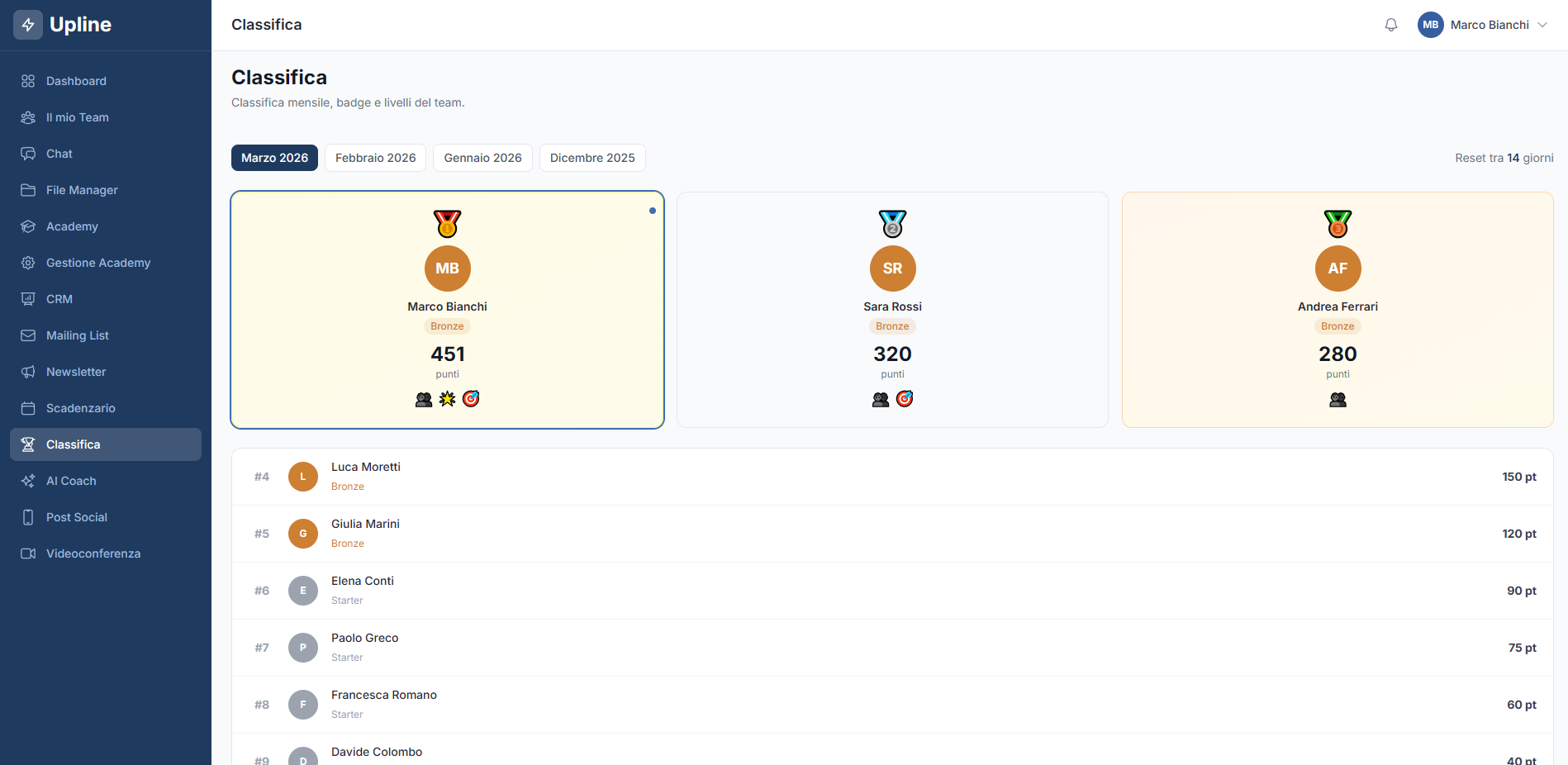Screenshot Gamification